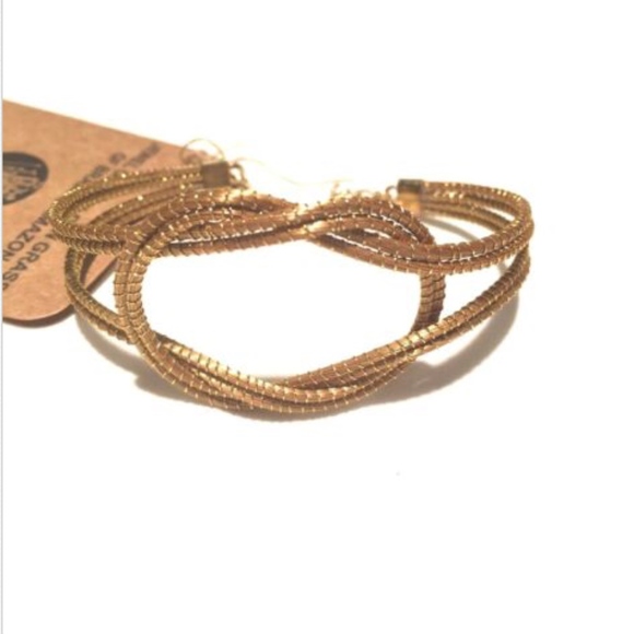 "Golden Grass" Art da Terra Knot Bracelet - Picture 3 of 5